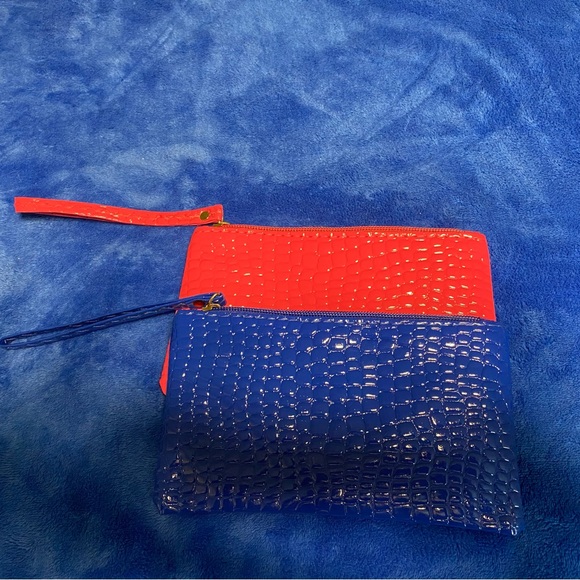 Blue Tiny Bag Cell Keys Pouch Mini Lipstick Cosmetic Makeup Bag - Picture 6 of 8